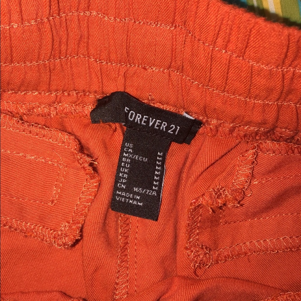 Orangish reddish shorts